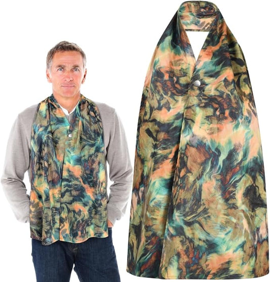 Adult Bib Scarf - Dignified Alternative to Bibs | Washable and Reusable Clothing Protectors for Eating
