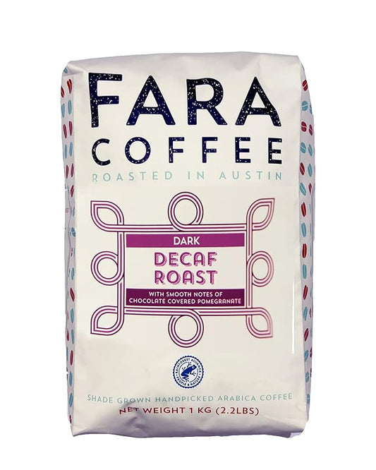 Fara Coffee, Whole Bean (Decaf (Medium/Dark), 2.2 Lb)