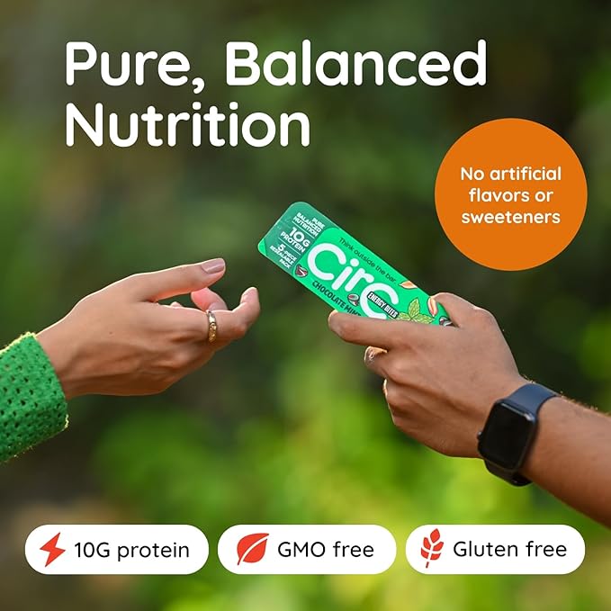 CirC Energy Bites - 12 Pack Honey Peanut Oat Gluten Free Protein Balls - 10g Protein, Whole Grains, Nuts & Fruit - Portable Healthy Snacks for Adults & Kids, 5 Piece Resealable Packs