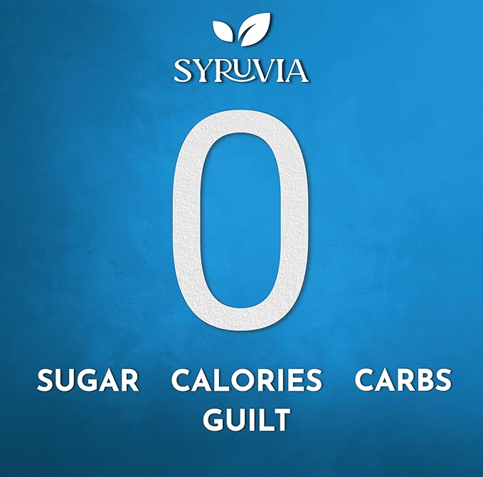 Syruvia Sugar Free Coffee Syrup, Glazed Donut Flavored Syrup for Drinks, Lattes, and Desserts – 25.4 fl oz
