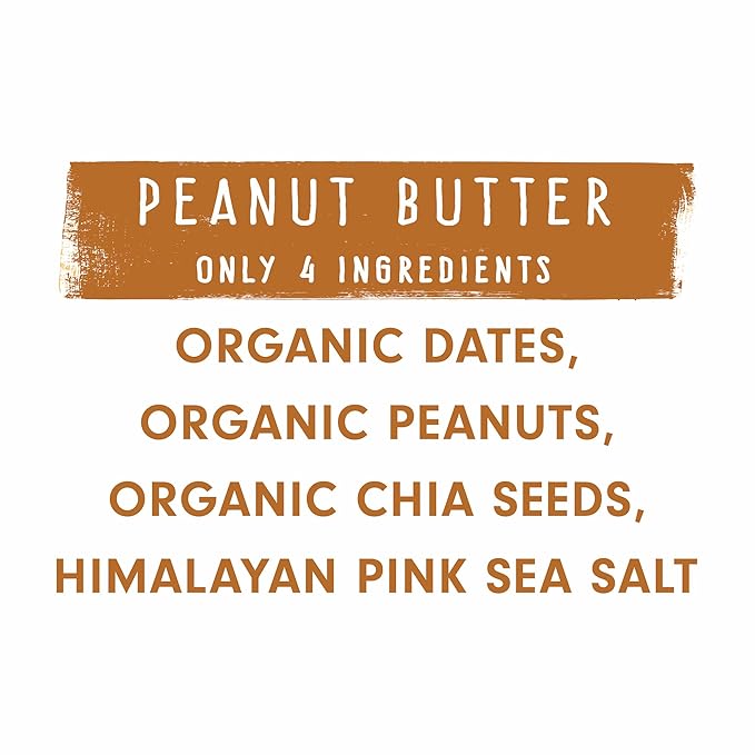 JONESBAR Organic Plant Based Protein Bars | Peanut Butter | Fruit & Nut Bar, Kosher, Gluten Free, Breakfast Bars, School Snacks, Vegan Snack & Healthy Snacks for Adults and Kids (Pack of 12)