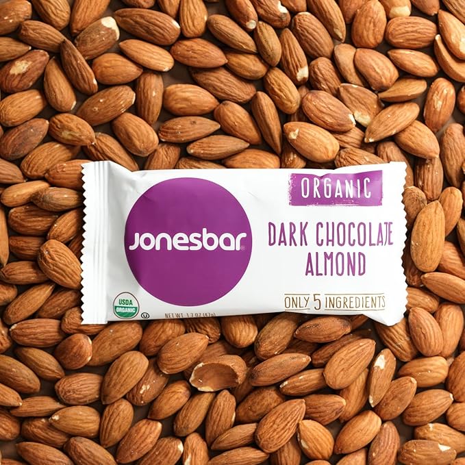 JONESBAR Organic Plant Based Protein Bars | Chocolate Lovers Pack | Fruit & Nut Bar, Kosher, Gluten Free, Breakfast Bars, School Snacks, Vegan Snack & Healthy Snacks for Adults and Kids (Pack of 12)