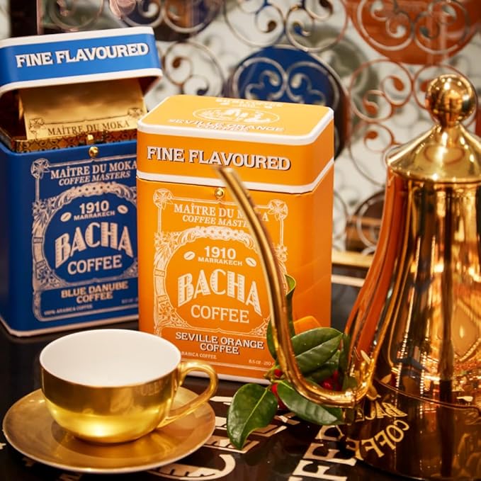 Bacha Coffee | Grand Moka Matari Single Origin Signature Nomad Collection, 100% Arabica Specialty Coffee, Ground Beans, Medium Dark Roast, 250g