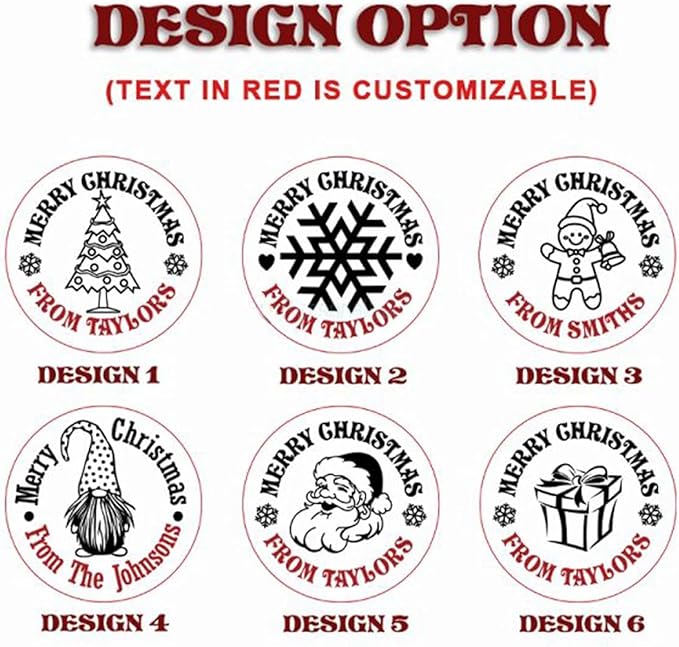 2025 Personalized Christmas Cookie Stamp Unique 3D Embossed Design Fun Tool for Baking Art (D)