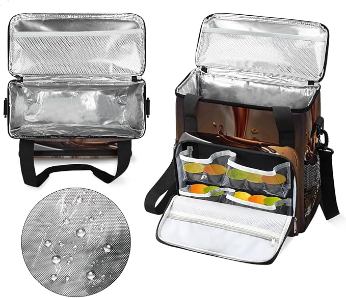 Coffee Beans Cup Coffee Maker Carring Bag Travel Carrying Storage Tote Bag Compatible with Keurig K-Mini or K-Mini Plus Portable Single Serve Coffee Brewer Case with Pockets for K-cup Pods