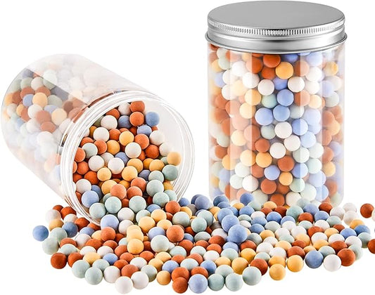 Tessco Pie Weights for Blind Baking, 3.2 lb Ceramic Pie Weights Beads to The Rim Crust Reusable Ceramic Stoneware with Plastic Container(Cute Colors)