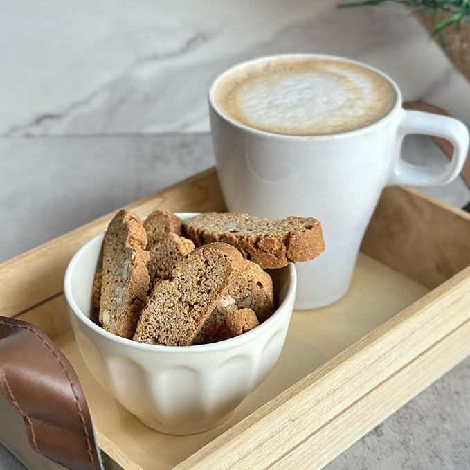 Tutti Gourmet Gluten Free Gingerbread Biscotti, 9.9 oz (283g) Resealable Cookie Bag - Vegan and Halal Snacks
