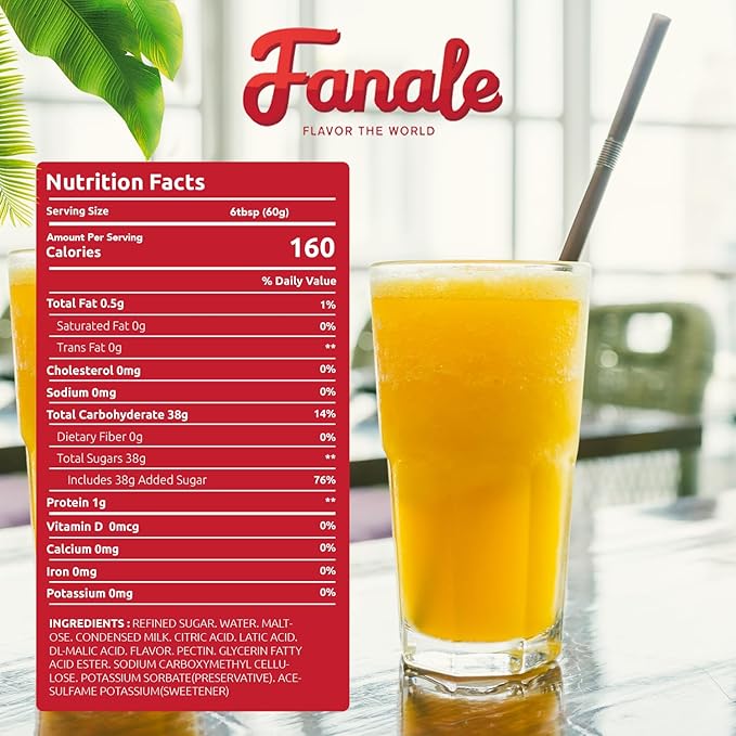 Fanale Premium Flavoring Concentrated Syrup for Bubble Tea 11 lb | Yogurt Flavor Syrup | for Boba Tea, Smoothies, Slushes, Desserts | 11lb | SRP180
