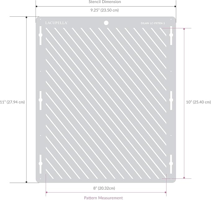 Cake Decorating Stencil for Tall Buttercream Cake, Royal Icing, Ganache, Paint, Airbrush (RAYES)