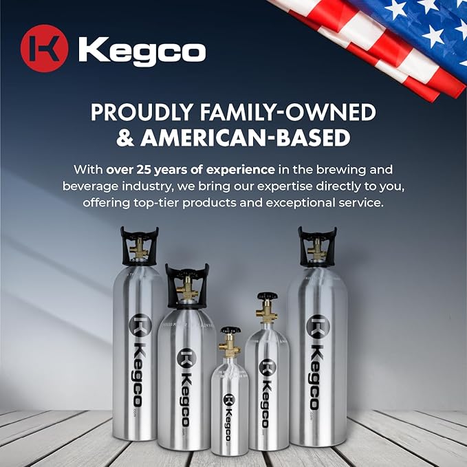 Kegco 10 lb. Aluminum Tank Co2 Cylinder
