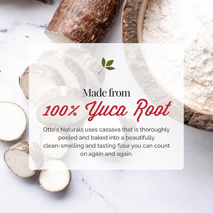 Otto's Naturals Multi-Purpose Cassava Flour, Non-GMO, Gluten-Free, Grain, Nut and Gum-Free, 1-to-1 Wheat Alternative, Paleo, AIP, 15 lb
