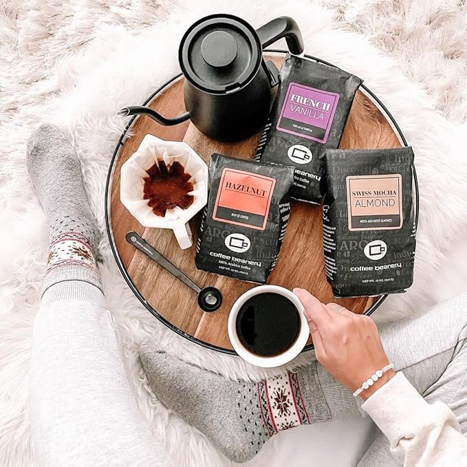 Vanilla Bean Flavored Coffee, Specialty Arabica Coffee, Medium Roast, 12 ounce, Automatic Drip (Ground)