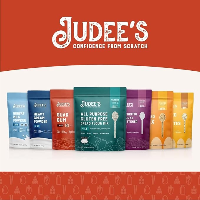 Judee's Quinoa Flour 5 lb - Made In USA, Non-GMO, Vegan - Great for Making Pancakes, Muffins, Pie Crusts, Quiches, and Breads - Made in a Dedicated Gluten-Free Facility