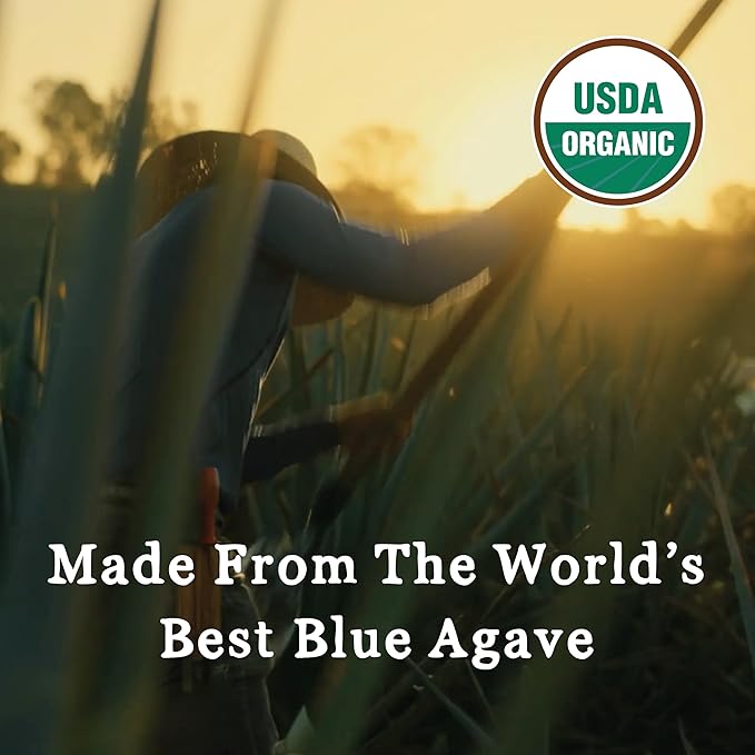 In the Raw Organic Blue Agave Syrup Bundle – Amber + Light Agave Nectar, Low-Glycemic Sweetener, Maple Syrup and Honey Alternatives, 18.5 Oz Ea