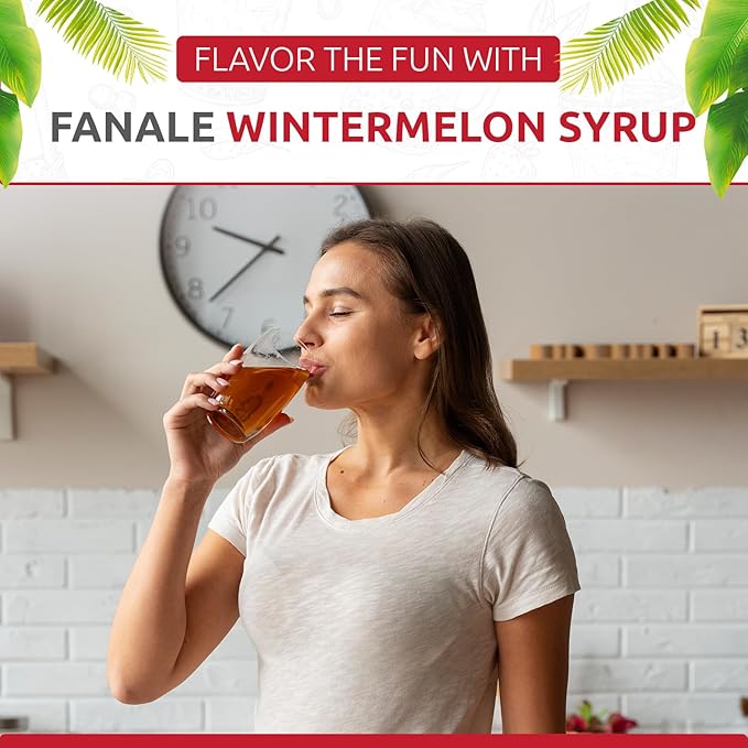 Fanale Premium Flavoring Concentrated Syrup for Bubble Tea 11 lb | Winter Melon Flavor Syrup | for Boba Tea, Smoothies, Slushes, Desserts | 11lb | Pack of 4 | SRP250-CS