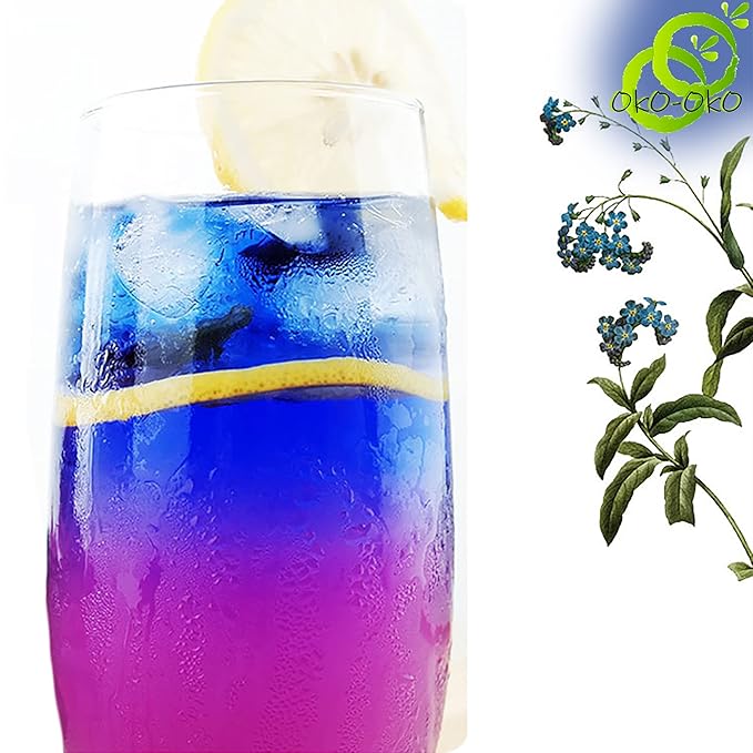 Blue Matcha Butterfly Pea Powder 4 Oz | OkO-OkO - Premium - 100% Natural from flowers of Ternatea Thailand No additives - infusion, Blue Herbal tea, Organic Vegan food coloring, cocktail, meal, baking
