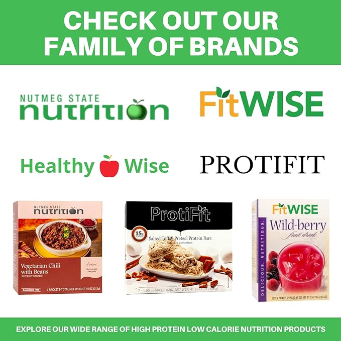 Nutmeg State Nutrition - Fruit Drink - High Protein, Low Calorie, Low Carb, Low Sugar, Fat Free, Loaded with Vitamins, 7 Servings Per Box (Orange, 1 Pack)