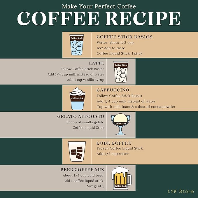 Cold Brew Coffee Concentrate liquid, Single Serve Coffee Sticks, MistyBrew, Imported from Korea, Premium coffee (5 sticks, Antigua)