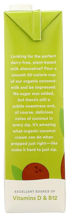 365 by Whole Foods Market, Organic Unsweet Original Coconut Milk, 32 Fl Oz (Pack of 6)