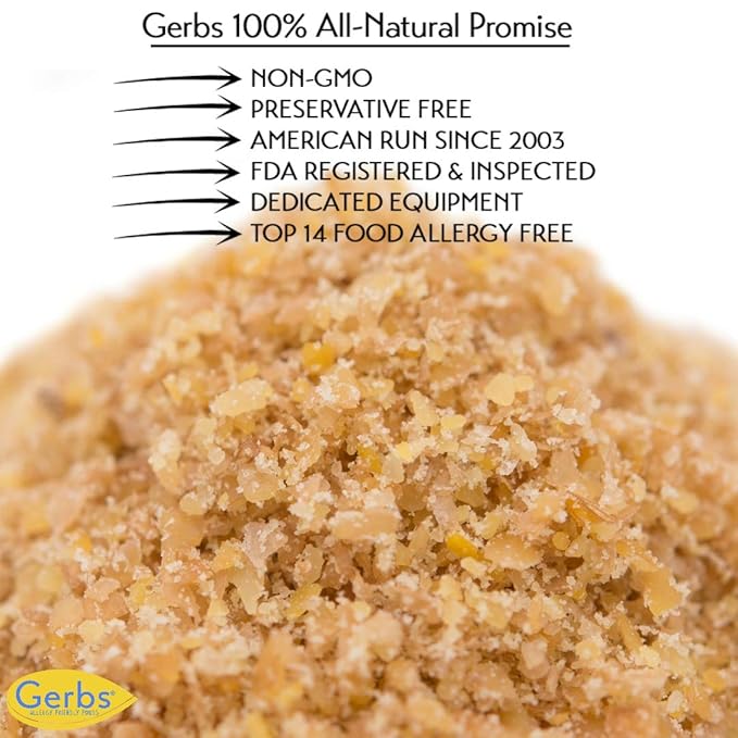 GERBS Ground Flax Seed Meal, 16 Ounce Bag, Top 14 Food Allergy Free, Non GMO, Vegan, Keto, Paleo Friendly