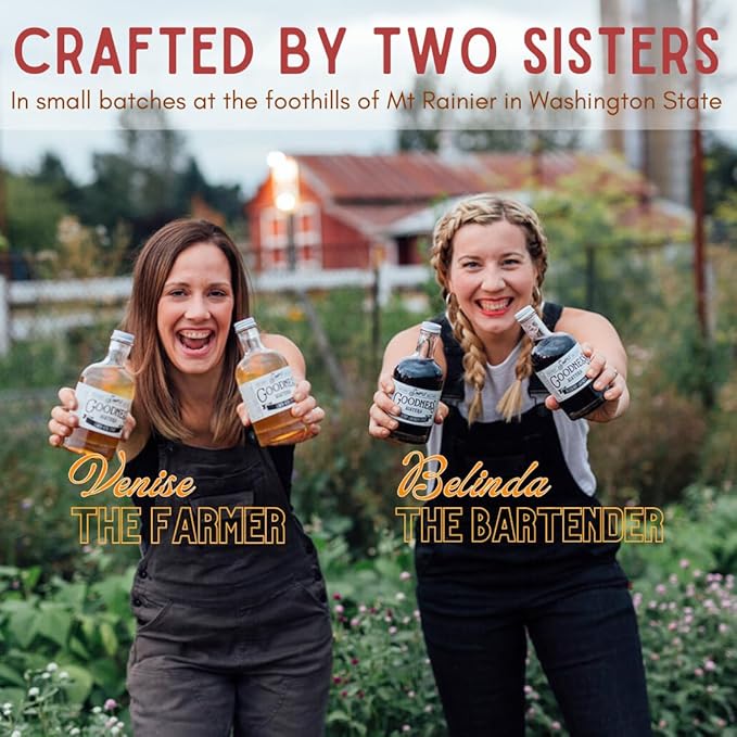 Simple Goodness Sisters Simple Syrup, Organic Cane Sugar, Syrup for Cocktails & More (13 Servings, Vanilla Coffee)