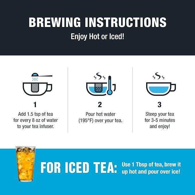 Tiesta Tea - Lemon Black Tea, Loose Leaf, Lemon Citrus Black, Premium Blend, High Caffeinated, Makes Hot or Iced, Brews Up to 50 Cups, 5oz Refillable Tin