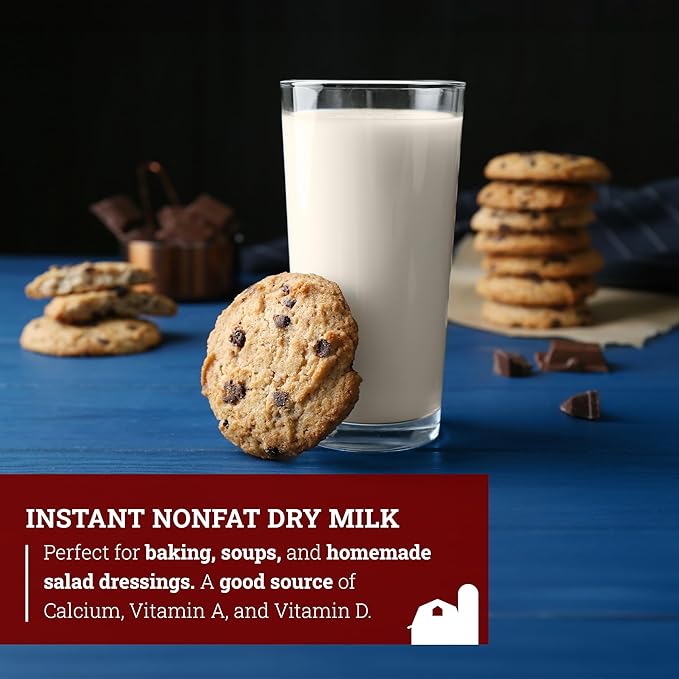 Hoosier Hill Farm Instant Nonfat Dry Milk Powder, 2LB (Pack of 2)