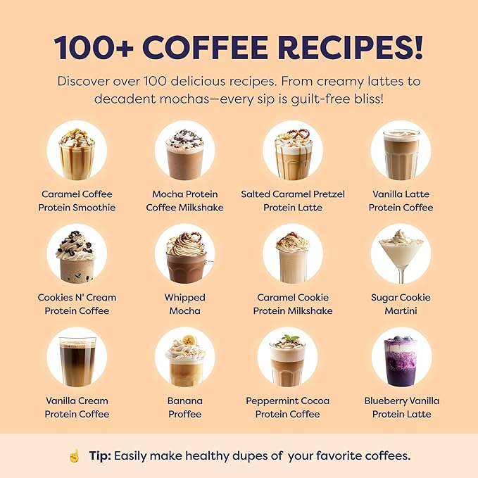 Caramel Protein Iced Coffee - Premium Whey Protein & Instant Iced Coffees - 100% Natural Cold Brew Coffee - Zero Artificial Flavors & Sweeteners, 80 mg Caffeine Per Serving, 0g of Sugar, 20 Servings
