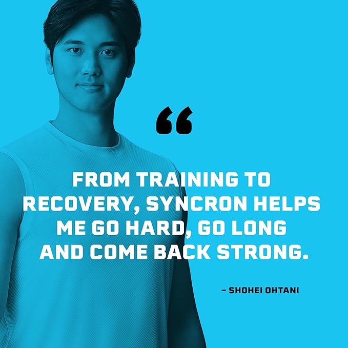 Syncron Pre Workout Sports Drink Endorsed by Shohei Ohtani, Aluminum Bottled, Sugar Free Energy Drink, L Arginine, L Citrulline & BCAAs, Energy Shot, Watermelon Kiwi & Grapefruit, Variety 6 Pack, 2 oz