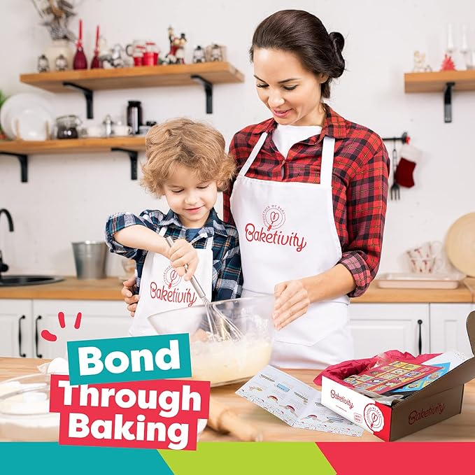 Baketivity Kids Baking DIY Activity Kit - Bake Delicious Vanilla Cake Pops with Pre-Measured Ingredients – Best Gift Idea for Boys and Girls Ages 6-12