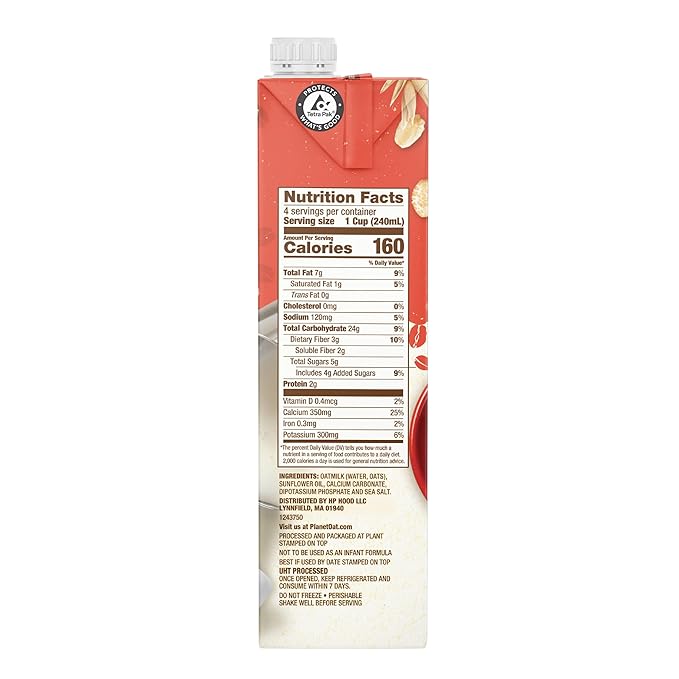Planet Oat Oatmilk Barista Edition, Original 32 oz (Pack of 12), Non Dairy Milk to use with Coffee, Gluten Free, Soy Free, Lactose Free, Shelf Stable