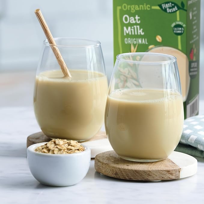 Pacific Foods Original Organic Oat Milk, Plant Based Milk, 32 oz Carton