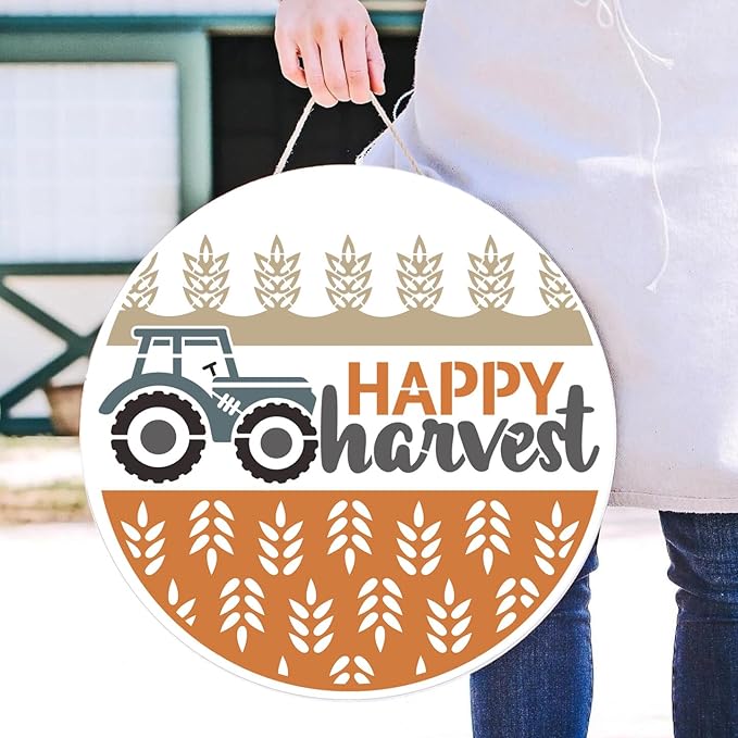 Fall Stencils 12” Hello Pumpkin Stencil Thanksgiving Stencils Autumn Gather Happy Harvest Drawing Templates for Painting on Wood Sign Doormats Door Hanger Pillow Cover