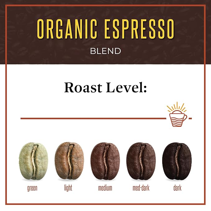 San Diego Coffee Organic Espresso, Dark Roast, Whole Bean Coffee, 5-Pound Bag Café en grano tostado