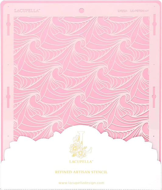 Cake Decorating Stencil for Tall Buttercream Cake, Royal Icing, Ganache, Paint, Airbrush (LIQUA)