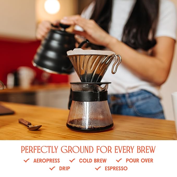Peru Highlands Ground Coffee, Single Origin Light Roast Ground Coffee with Bright Citrus, Pear, and Honey Floral Finish, christmas coffee 35.2oz (2.2lb) Coffee Bag, Perfect Andes Coffee Gift