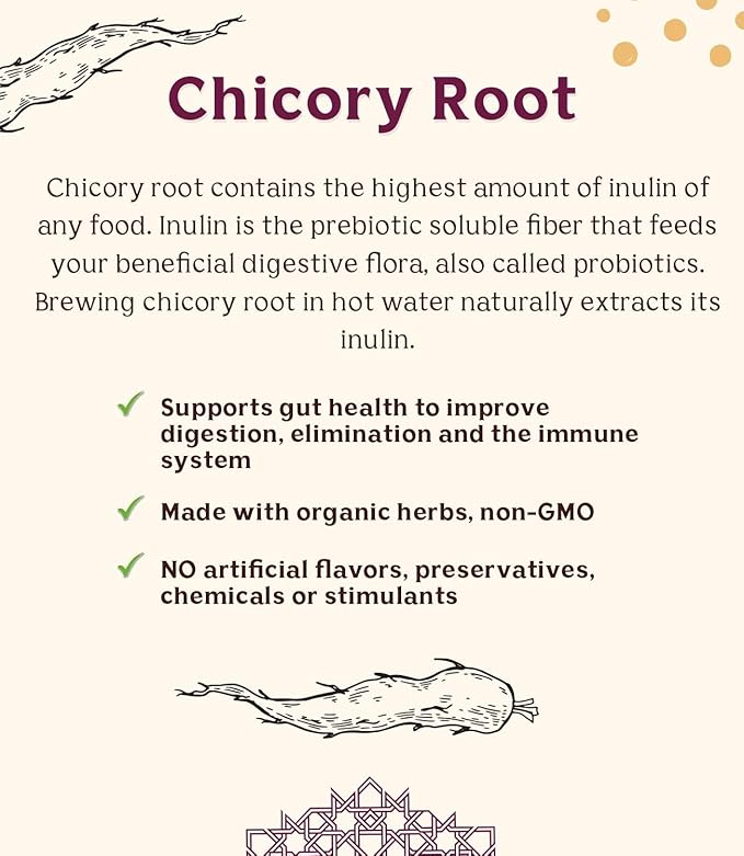 Teeccino Mocha Chicory Coffee Alternative - 11 Ounce - Ground Herbal Coffee That’s Prebiotic, Caffeine-Free & Acid Free, Medium Roast, (Pack of 3)