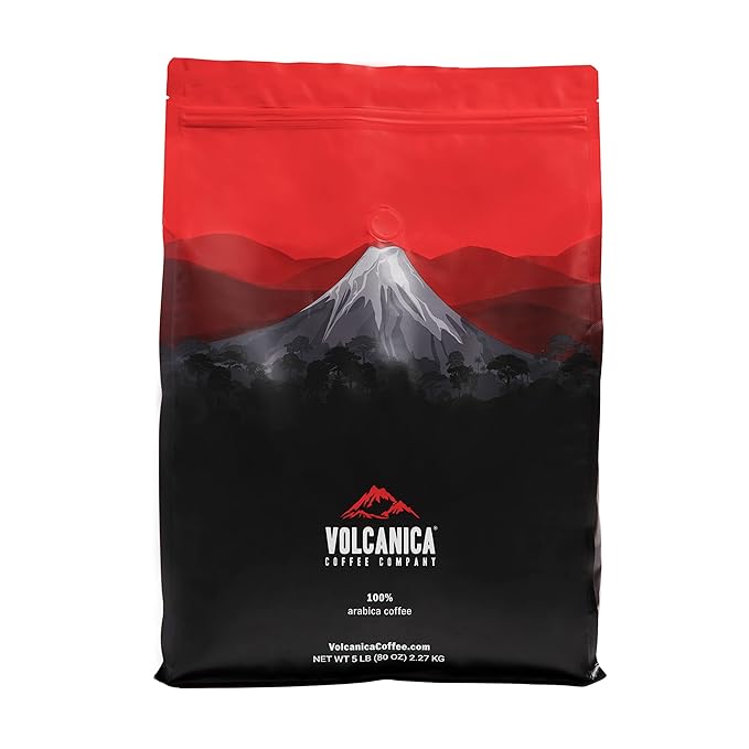 Kenya AA Coffee Beans, 100% Pure, Ground, Fresh Roasted, 5 lbs