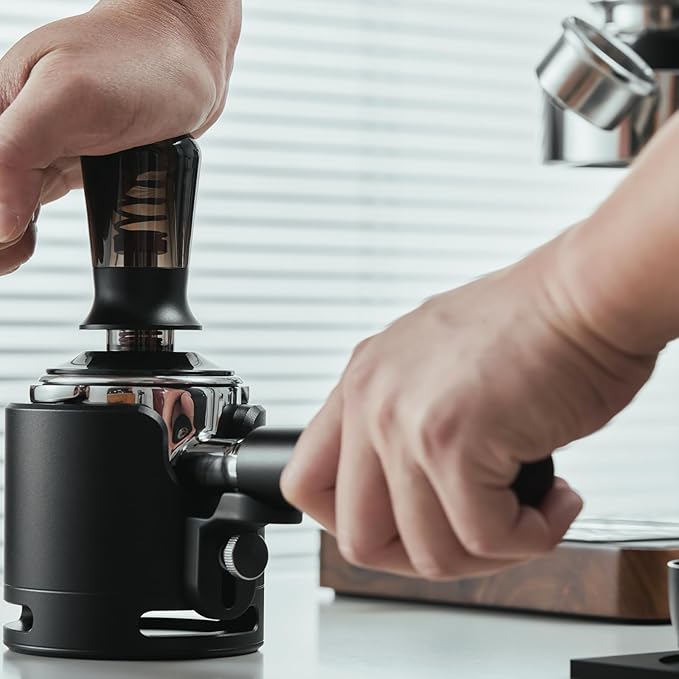 IKAPE 58MM Bottomless Naked Portafilter Black, Compatible with E61, Flair 58, ECM, Rocket, Sanremo, Synesso, Slayer, VBM Coffee Machines (Included 20g Capacity Filter Basket)