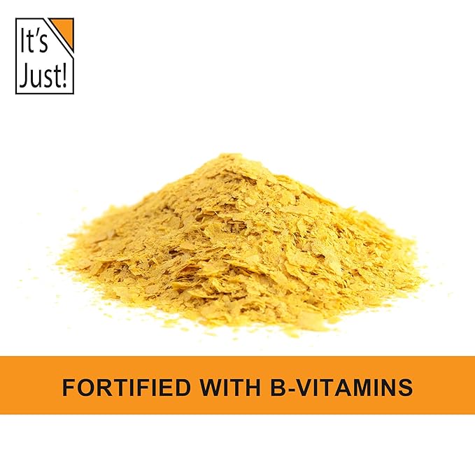 It's Just - Yeast Flakes, Nutritional Yeast, Premium Fortified w/Vitamin B, Nooch, Vegan Cheese Substitute (8 Ounces)