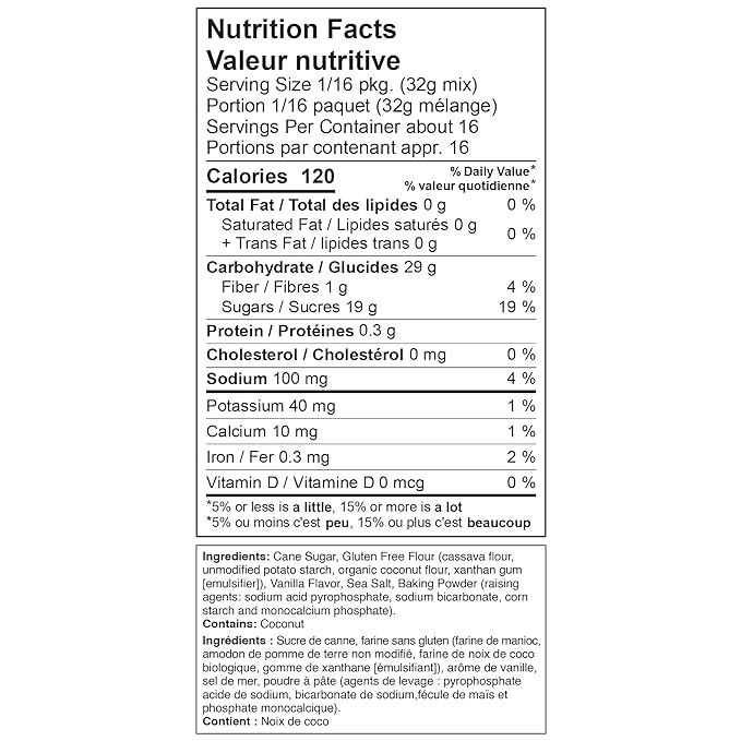 XO Baking Co. Gluten Free Pound Cake Gourmet Cake Mix; Non-GMO; Kosher; Rice Free; Soy Free; Dairy Free; Peanut Free; No Preservatives; No Artificial Flavors or Colors, 18oz
