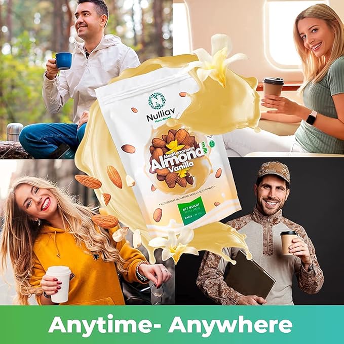 NULLIAV | Mediterranean Almond Vanilla Milk Powder 15.5 Oz.