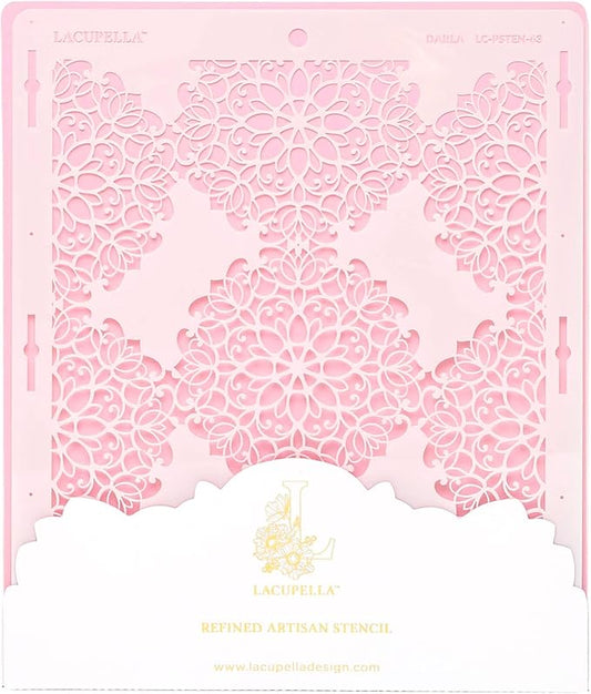 Cake Decorating Stencil for Tall Buttercream Cake, Royal Icing, Ganache, Paint, Airbrush (Darla)