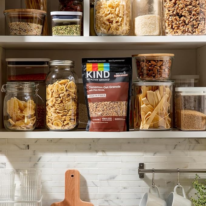 KIND Healthy Grains Clusters, Cinnamon Granola, Healthy Snacks, Gluten Free, 3 Count