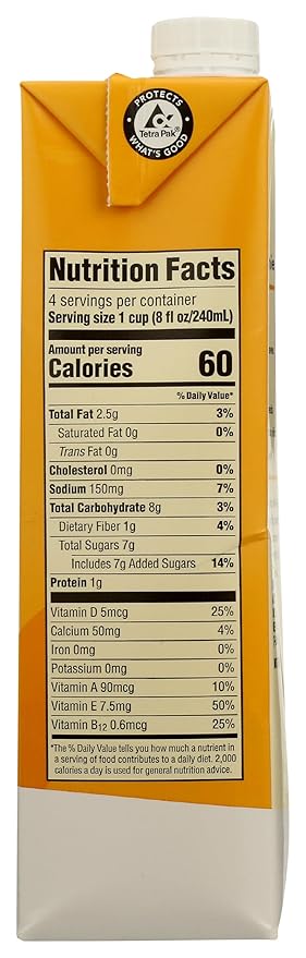 365 by Whole Foods Market, Organic Original Almond Milk, 32 Fl Oz (Pack of 4)