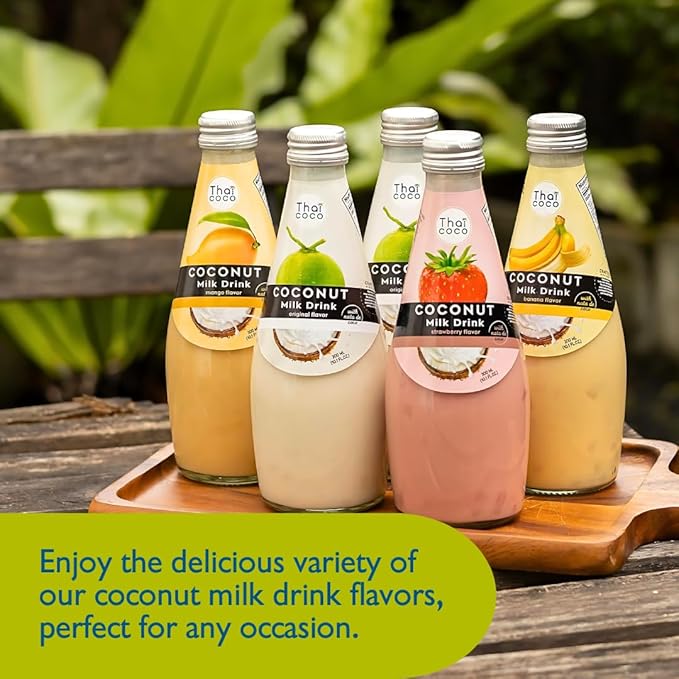 Thai Coco - Original Coconut Milk Drink with Nata De Coco - 9.8 fl. oz. 4 Pk
