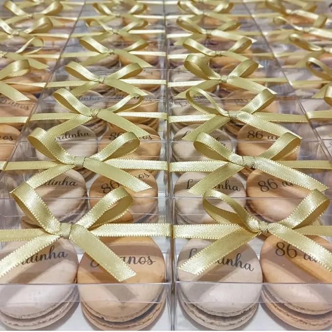 37 Pack Clear Macaron Boxes for 2, Mini Treat Boxes Chocolate Covered Orec Boxes Chocolate Truffle Boxes Browines BoxesPastry Boxes Candy Boxes(4.17" x 2.17" x 1.38")