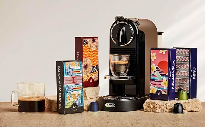 Atlas Coffee Club Espresso Pods Compatible with Nespresso Original– Extra Dark Roast Variety Pack (40 Count)– Aluminum Capsules from Kenya, Peru, Costa Rica & Guatemala– Intensity 10-12