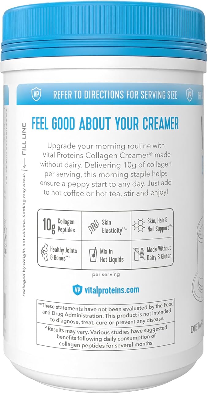 Vital Proteins Collagen Peptides Powder - Original Coffee Creamer for Hair, Skin & Nails Support, 10.3 Oz