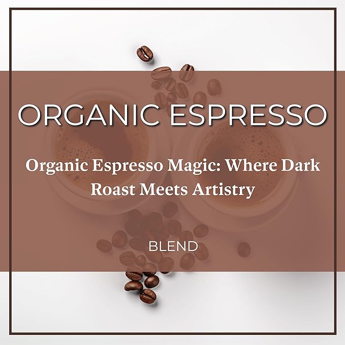 San Diego Coffee Organic Espresso, Dark Roast, Whole Bean Coffee, 16-Ounce Bags (Pack of 2) Café en grano tostado